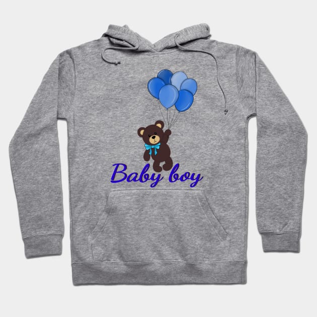 Baby boy bear Hoodie by GerganaR